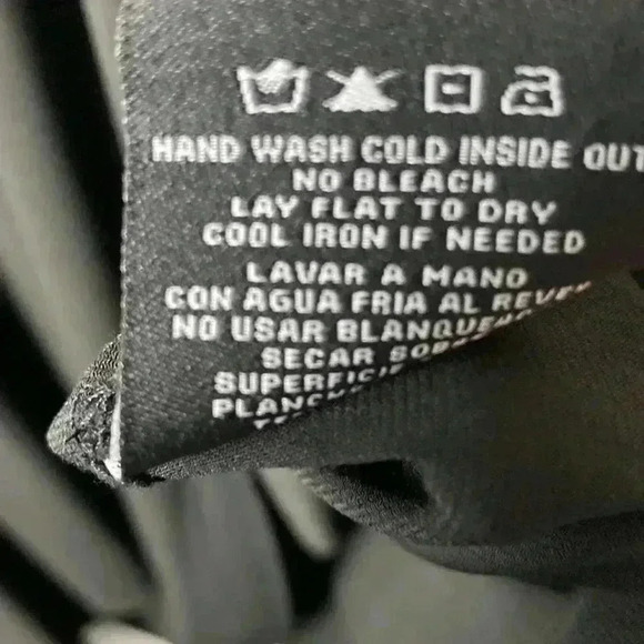 R&M COLLECTION WOM SIZE 12 BLACK DRESS FAUX WRAP RHINESTONE ACCENT AT WAIST - Picture 8 of 14